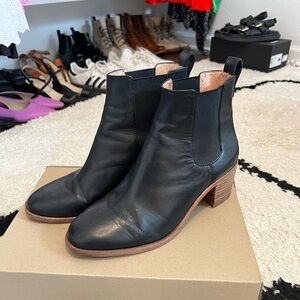 Madewell - The Regan Ankle - Black Leather - Size 9